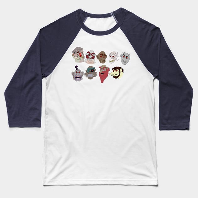 9 evil giants Baseball T-Shirt by Mr.Nikils